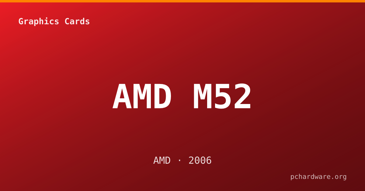 AMD M52 card