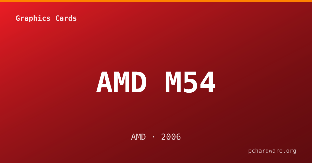 AMD M54 card
