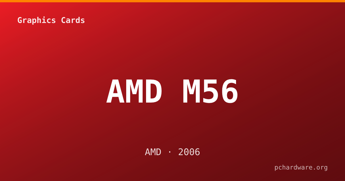 AMD M56 card