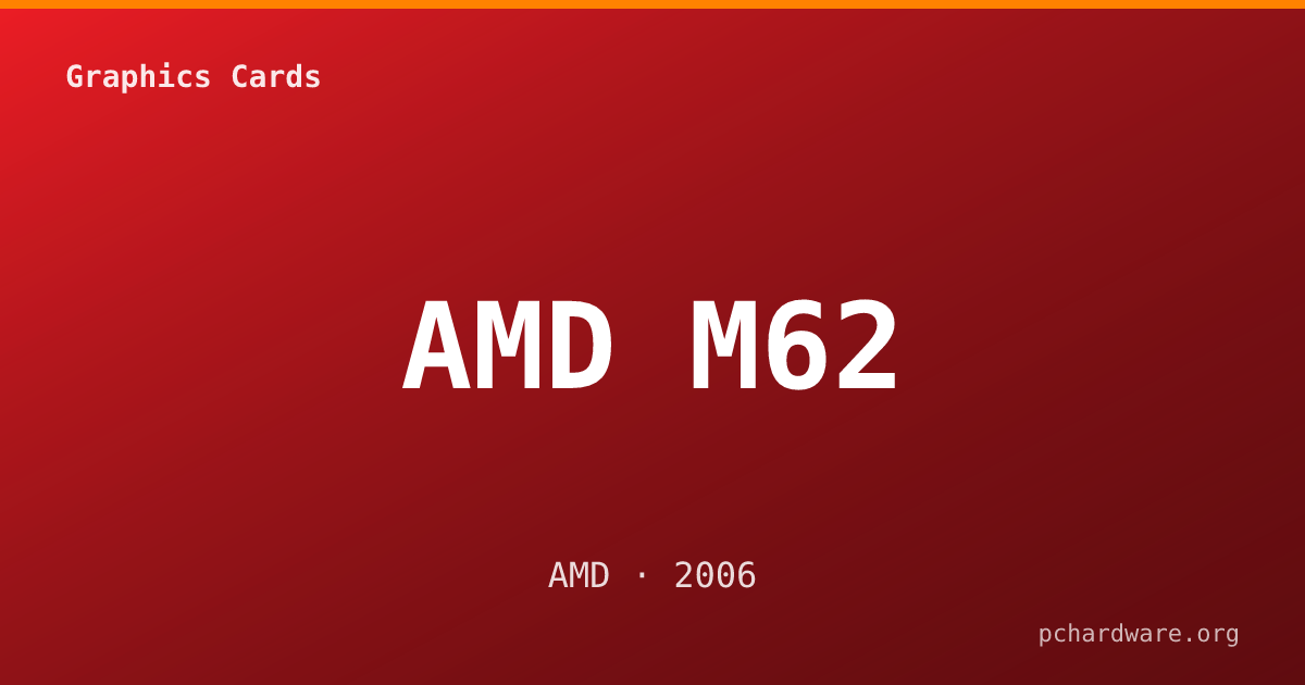 AMD M62 card