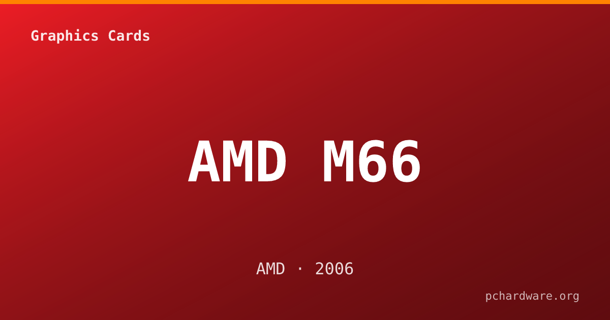 AMD M66 card