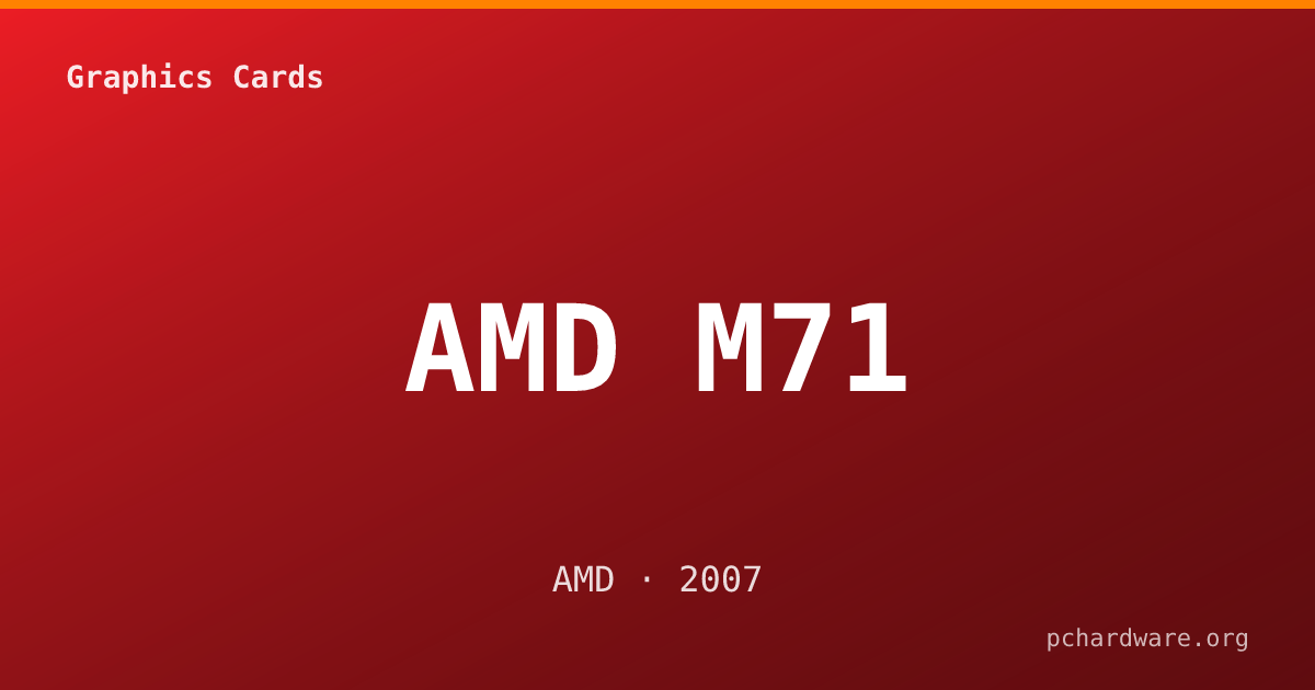 AMD M71 card