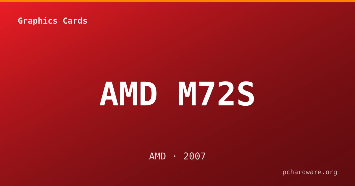AMD M72S card