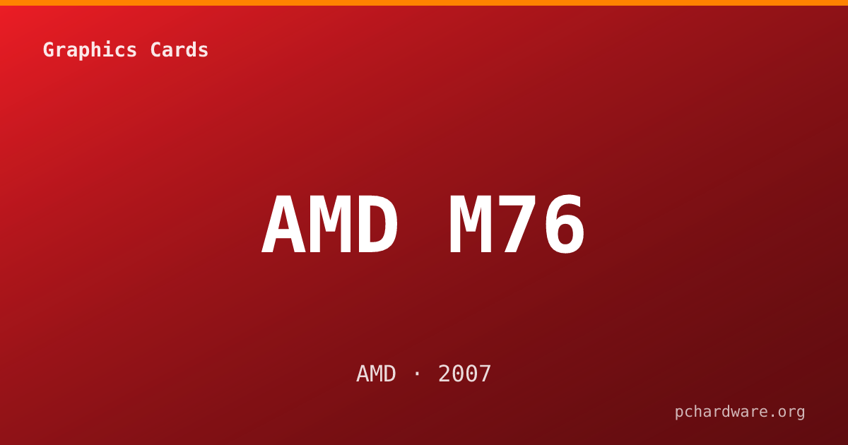 AMD M76 card