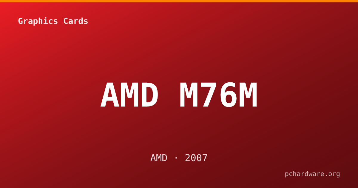 AMD M76M card