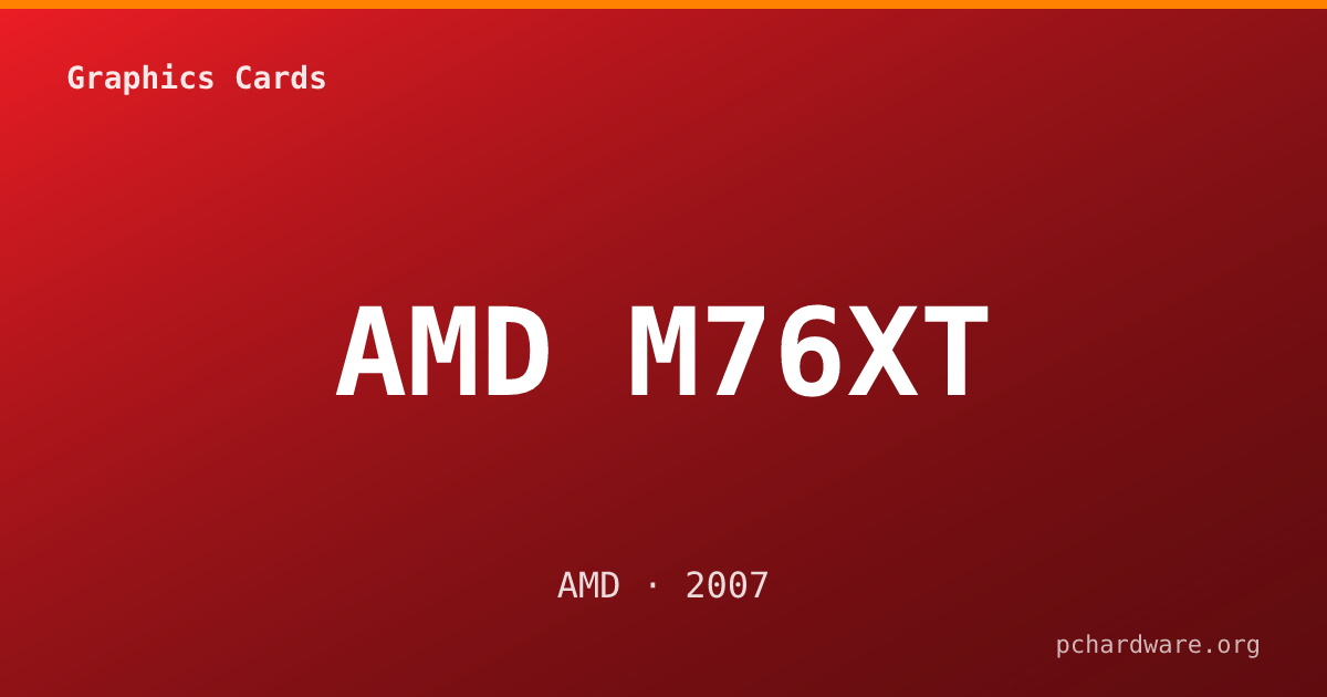 AMD M76XT card