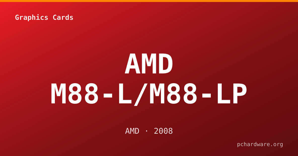AMD M88-L/M88-LP card