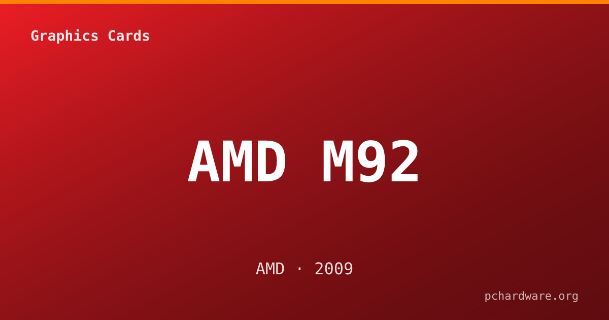 AMD M92 card