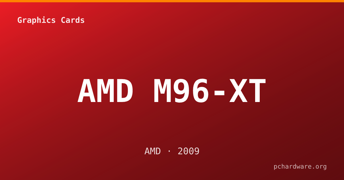 AMD M96-XT card