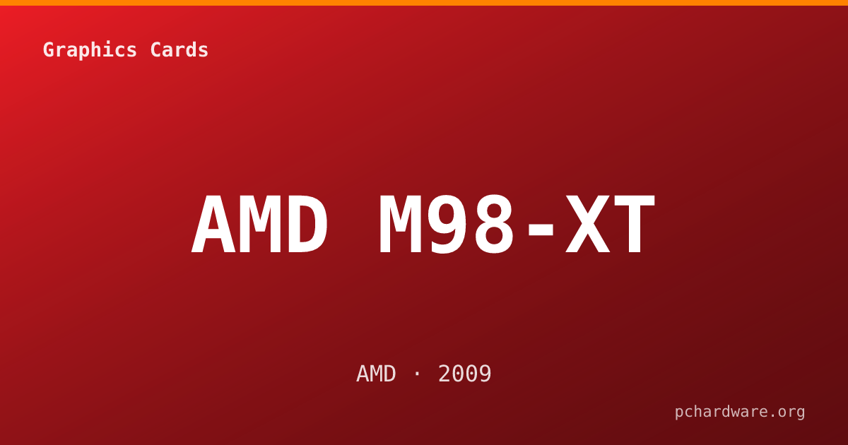 AMD M98-XT card