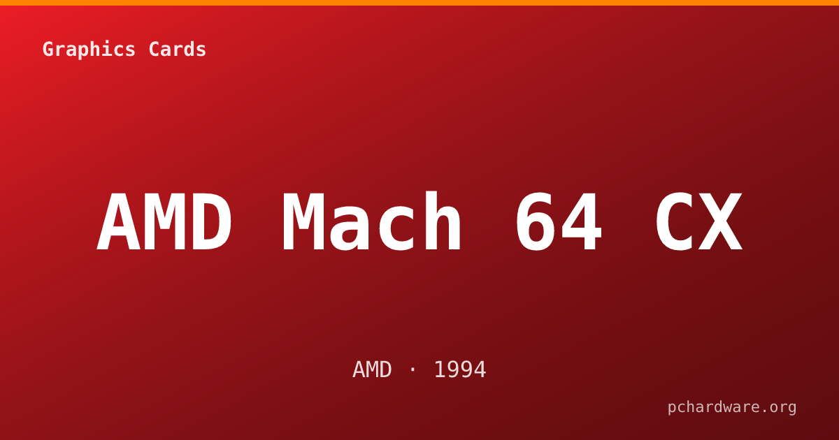 AMD Mach 64 CX card