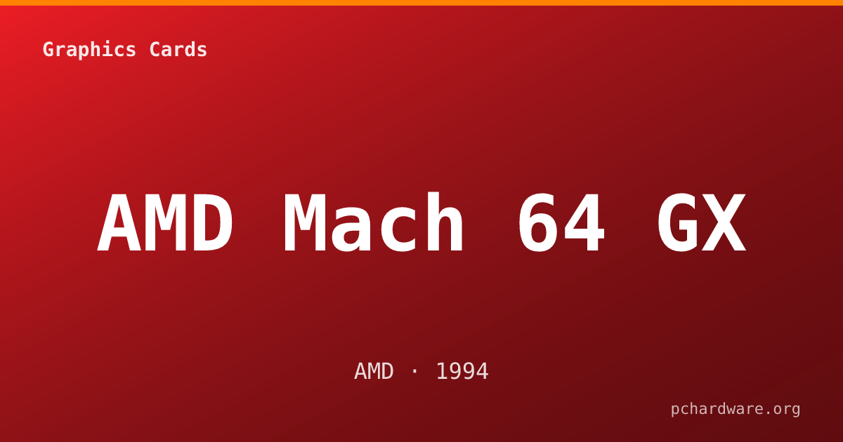 AMD Mach 64 GX card