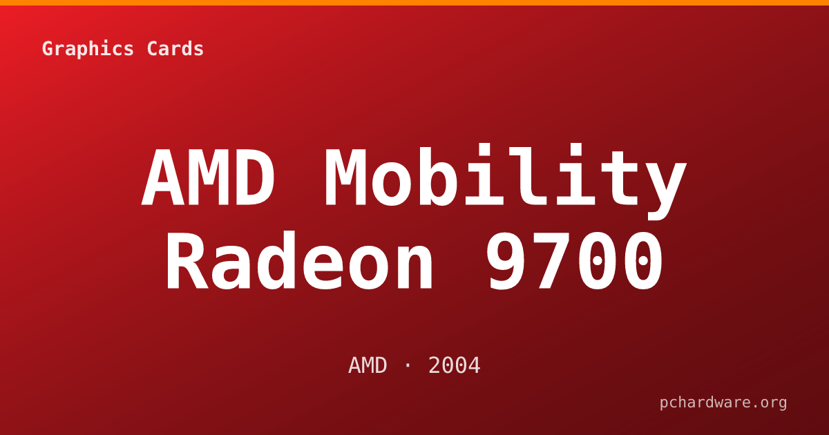AMD Mobility Radeon 9700 card