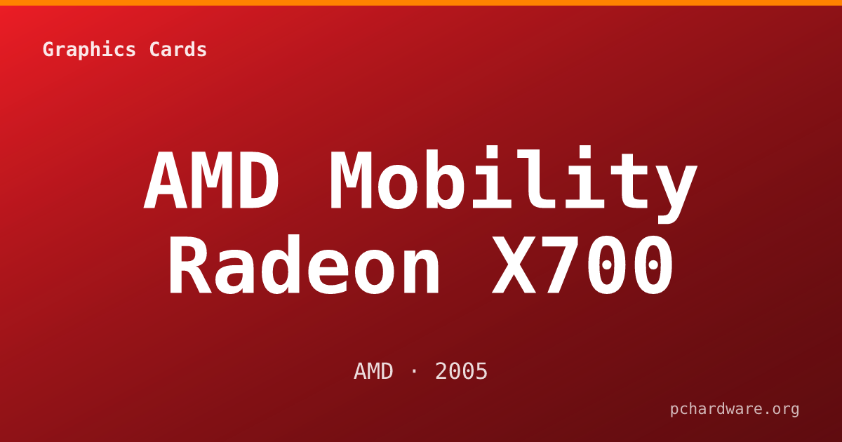 AMD Mobility Radeon X700 card