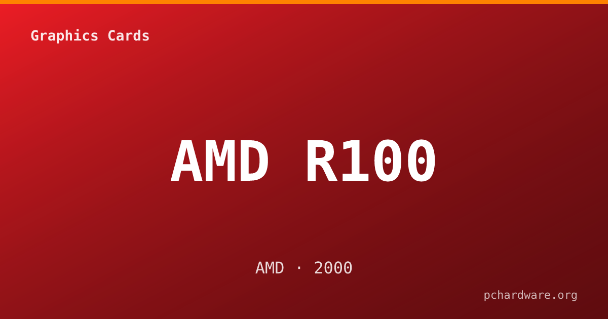 AMD R100 card