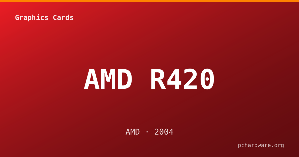 AMD R420 card