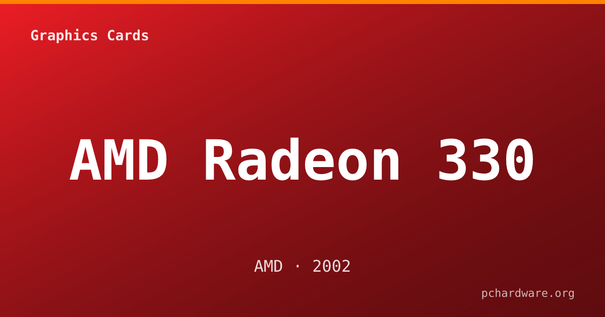 AMD Radeon 330 card