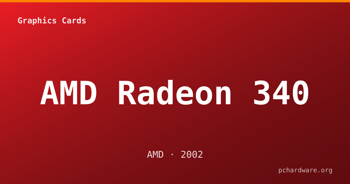 AMD Radeon 340 card
