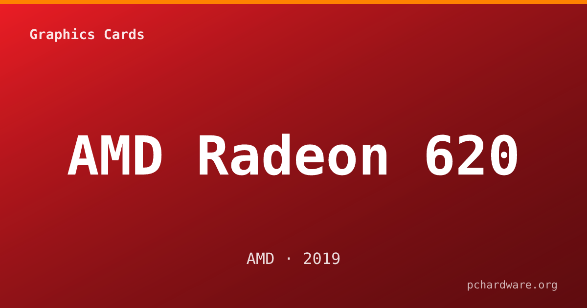 AMD Radeon 620 card