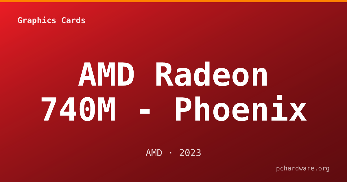AMD Radeon 740M - Phoenix card