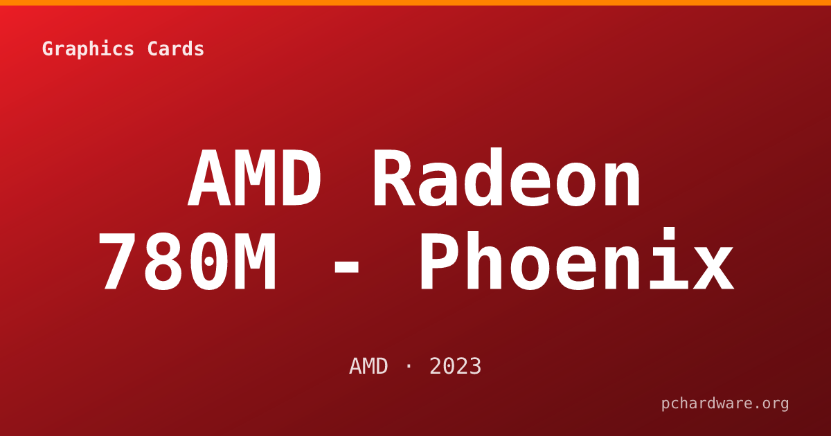 AMD Radeon 780M - Phoenix card