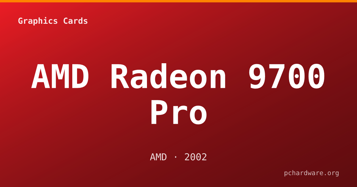 AMD Radeon 9700 Pro card