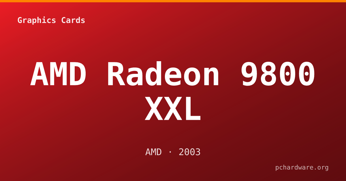 AMD Radeon 9800 XXL card