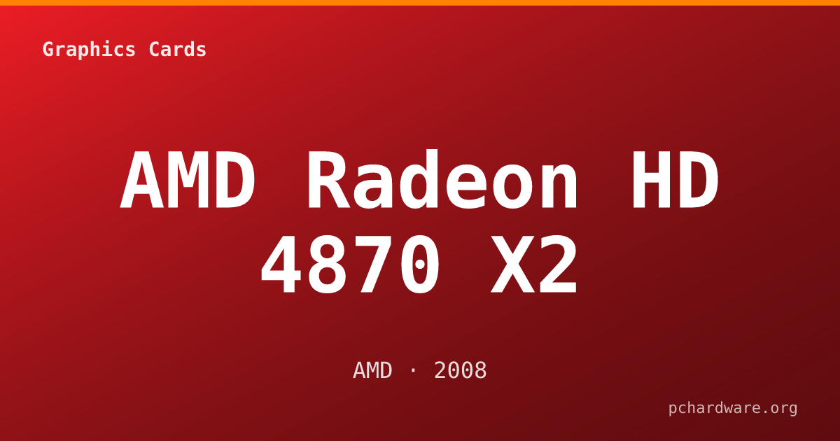 AMD Radeon HD 4870 X2 card