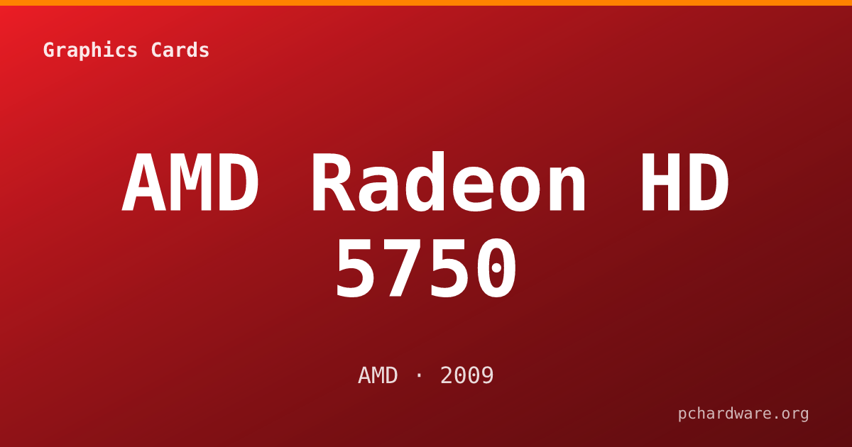 AMD Radeon HD 5750 card