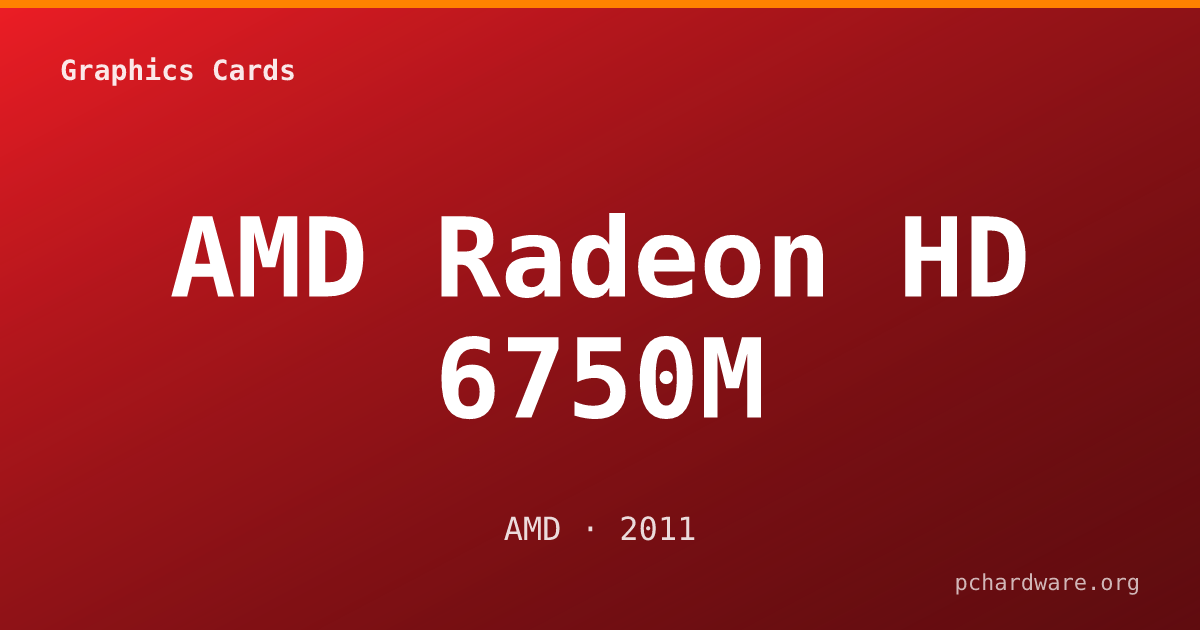 AMD Radeon HD 6750M card