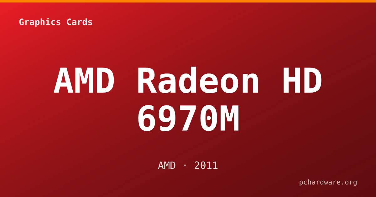 AMD Radeon HD 6970M card