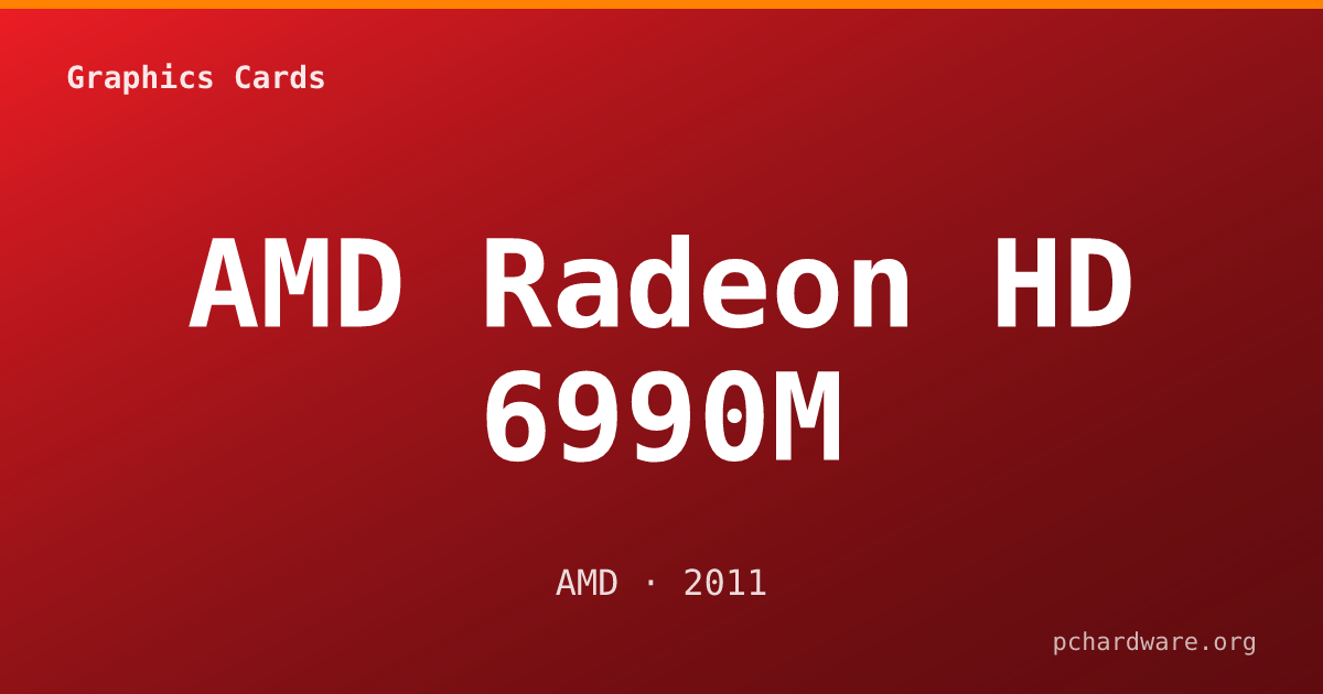 AMD Radeon HD 6990M card