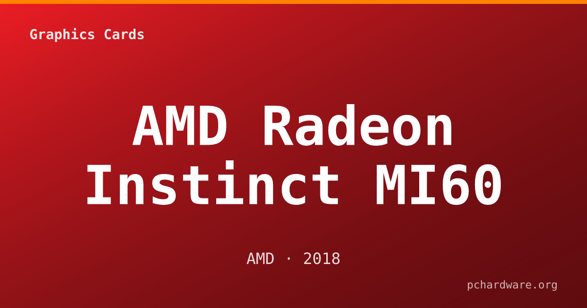 AMD Radeon Instinct MI60 card