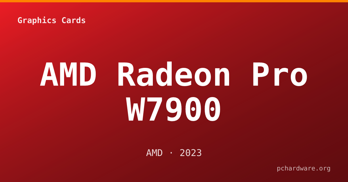 AMD Radeon Pro W7900 card