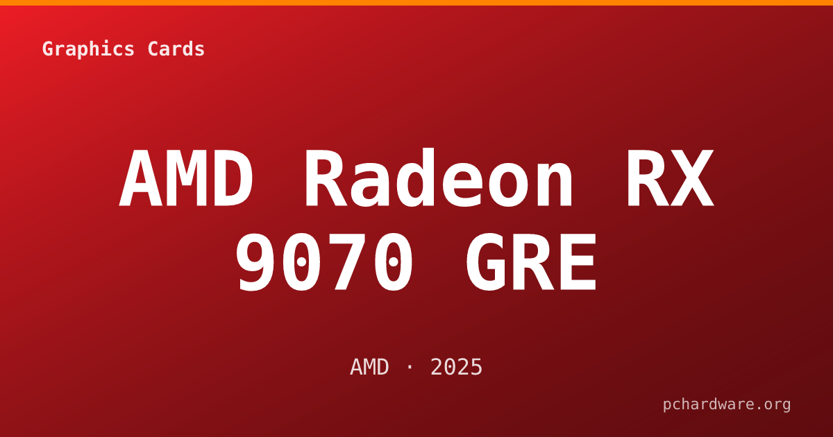 AMD Radeon RX 9070 GRE card