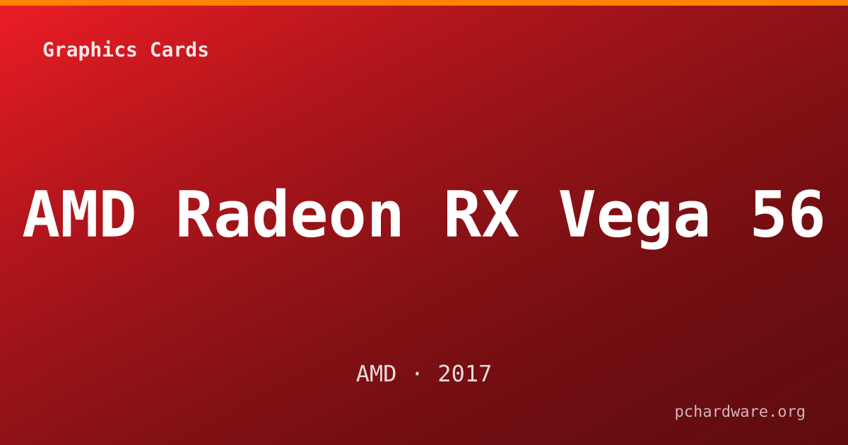 AMD Radeon RX Vega 56 card