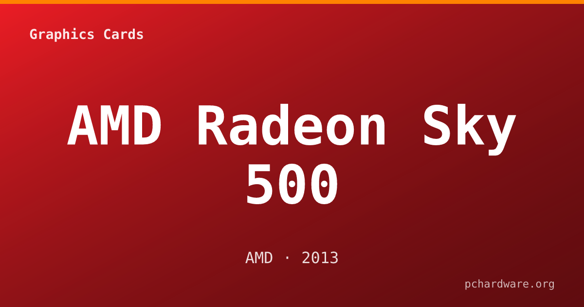 AMD Radeon Sky 500 card