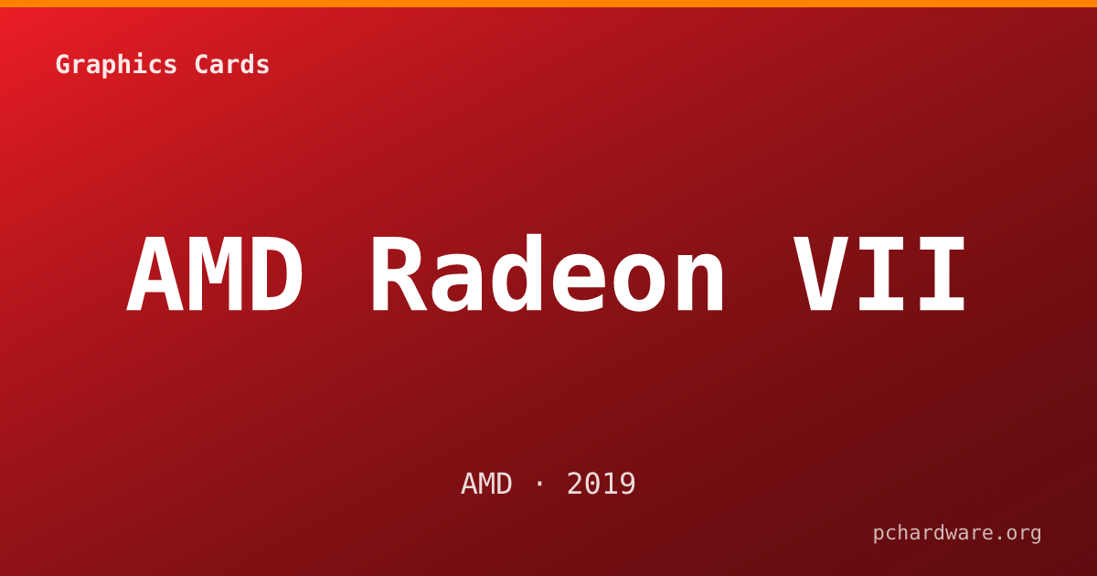 AMD Radeon VII card