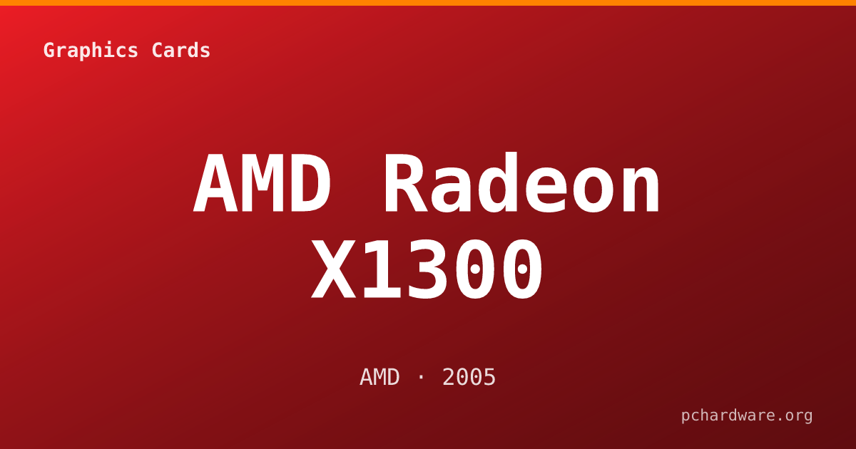 AMD Radeon X1300 card
