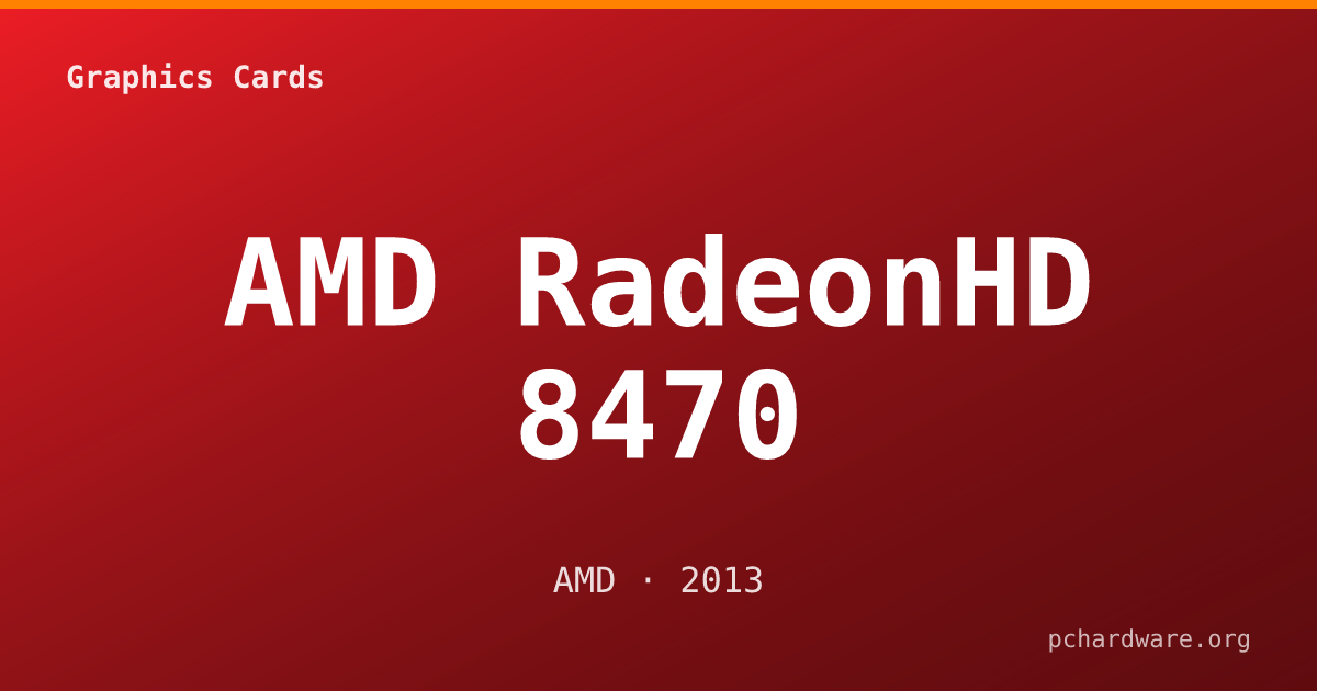 AMD RadeonHD 8470 card