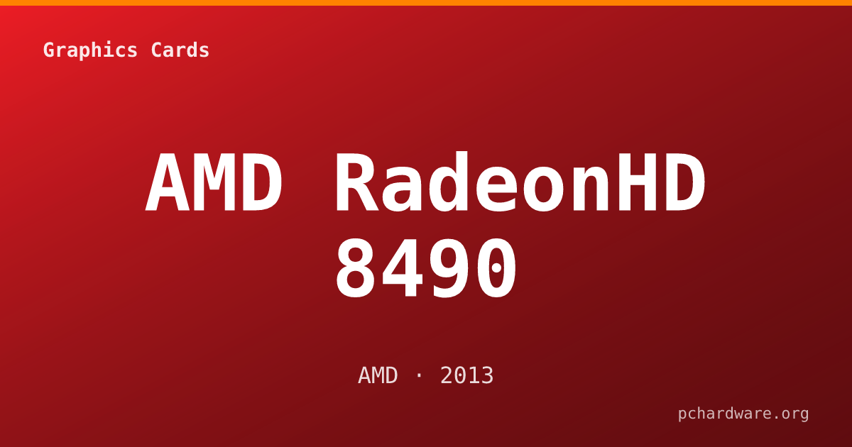 AMD RadeonHD 8490 card