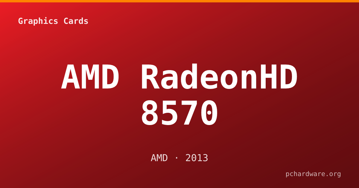 AMD RadeonHD 8570 card
