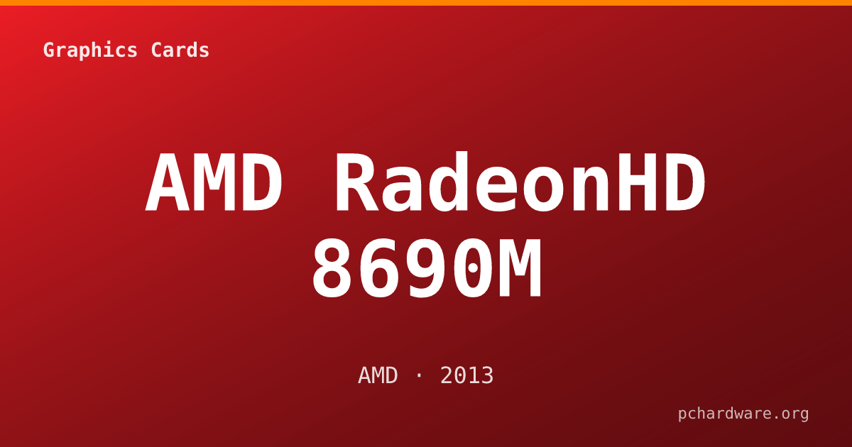 AMD RadeonHD 8690M card