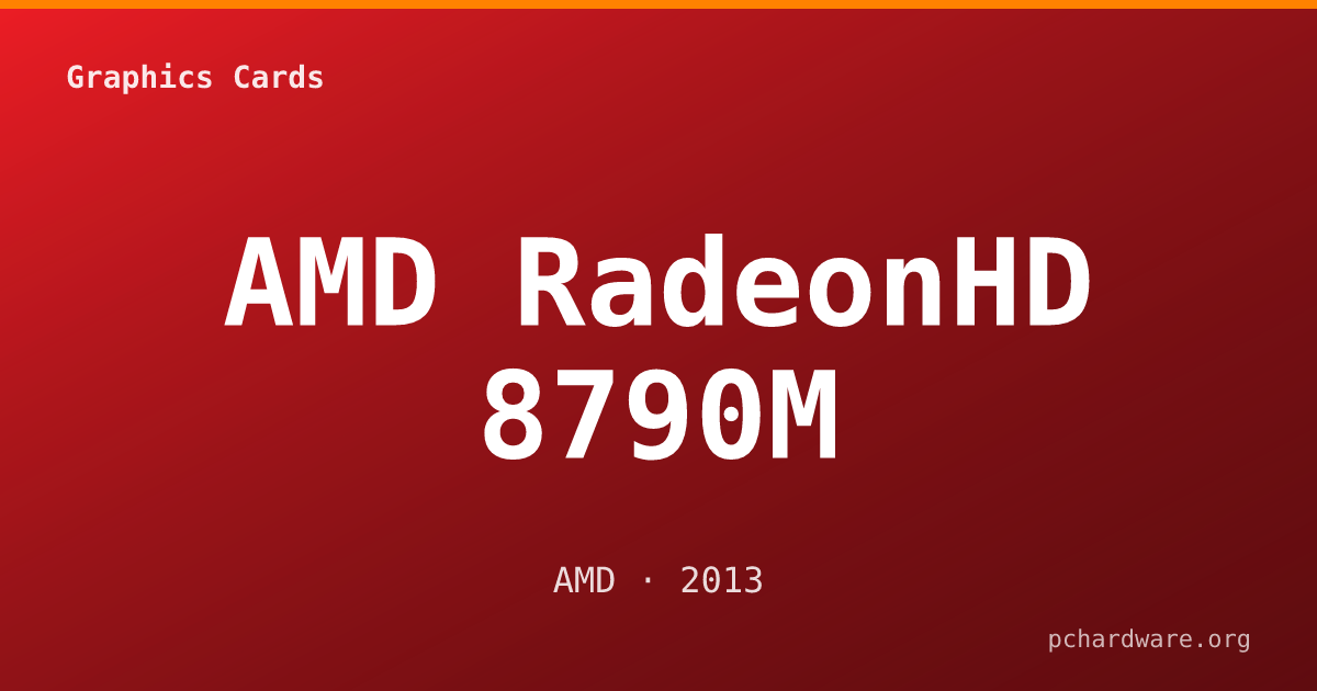 AMD RadeonHD 8790M card