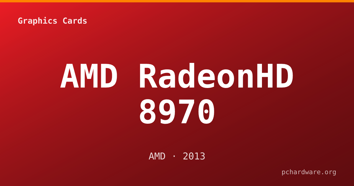 AMD RadeonHD 8970 card
