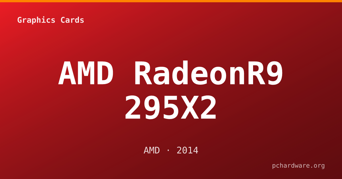 AMD RadeonR9 295X2 card