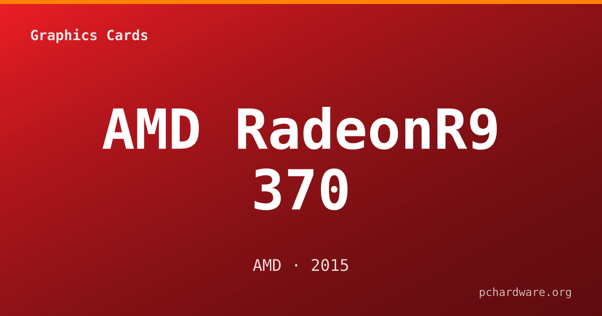 AMD RadeonR9 370 card