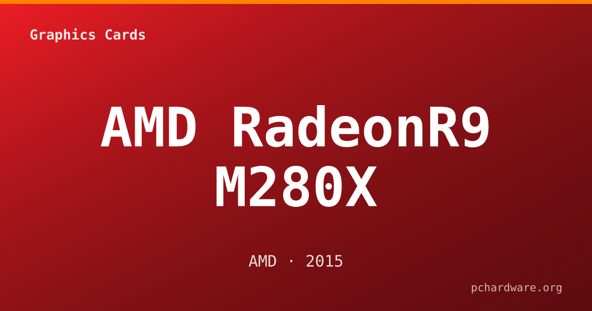 AMD RadeonR9 M280X card