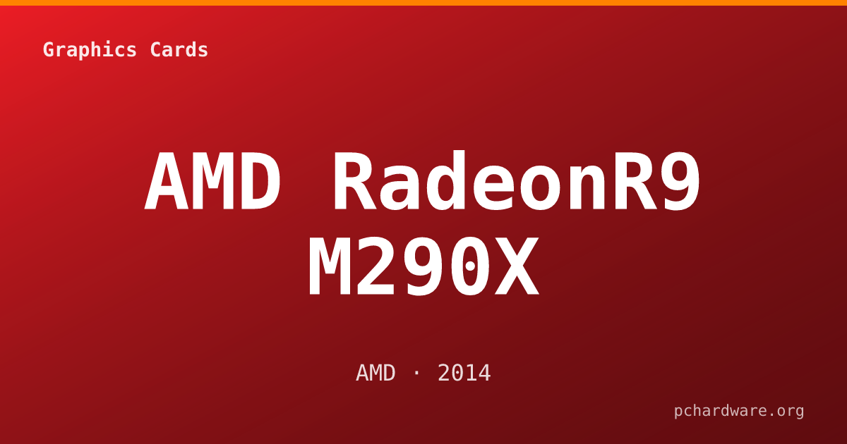 AMD RadeonR9 M290X card