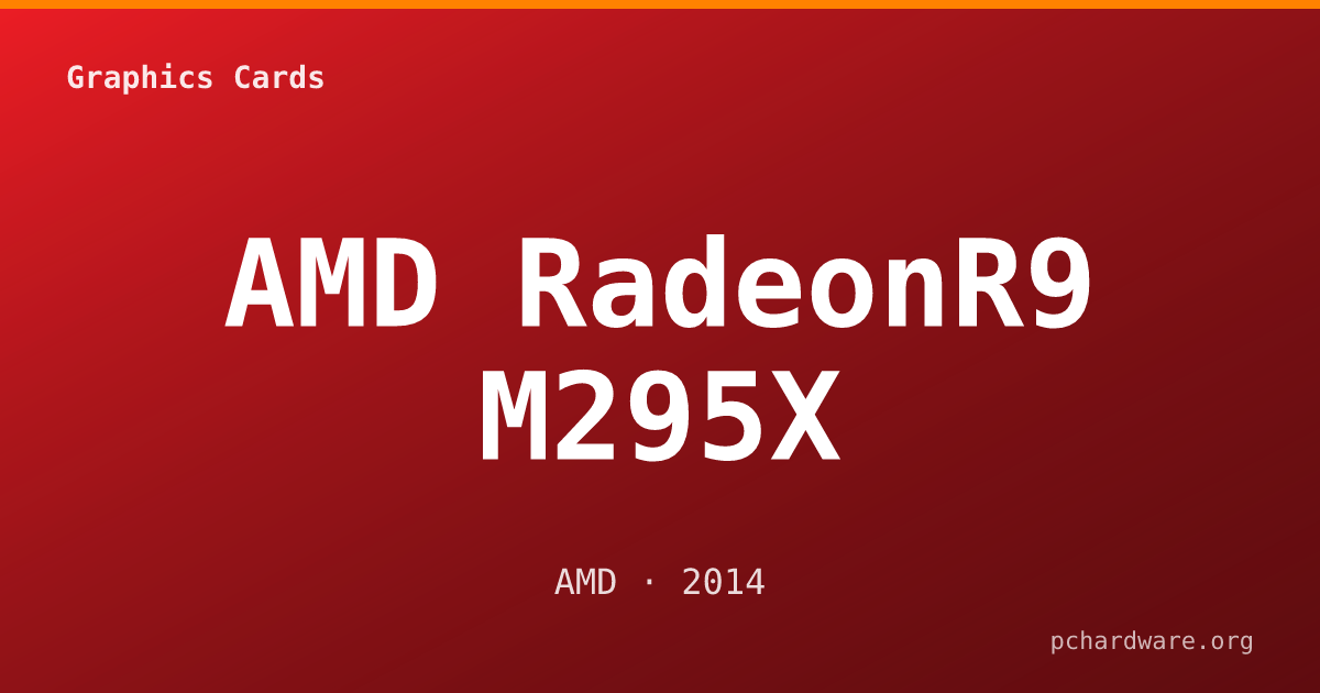 AMD RadeonR9 M295X card